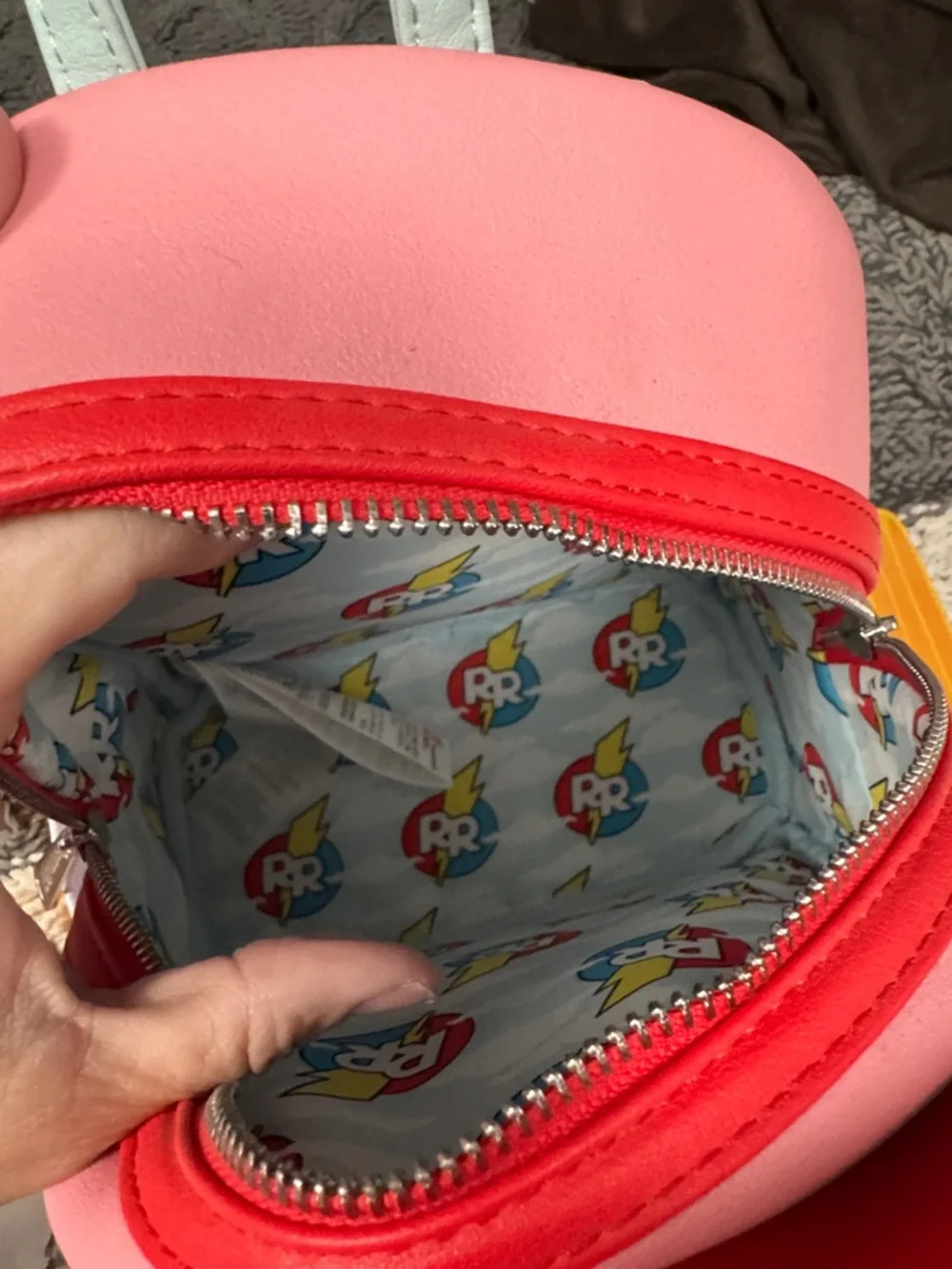 Loungefly Red Pink Rescue Rangers Mini Backpack - Picture 5 of 6